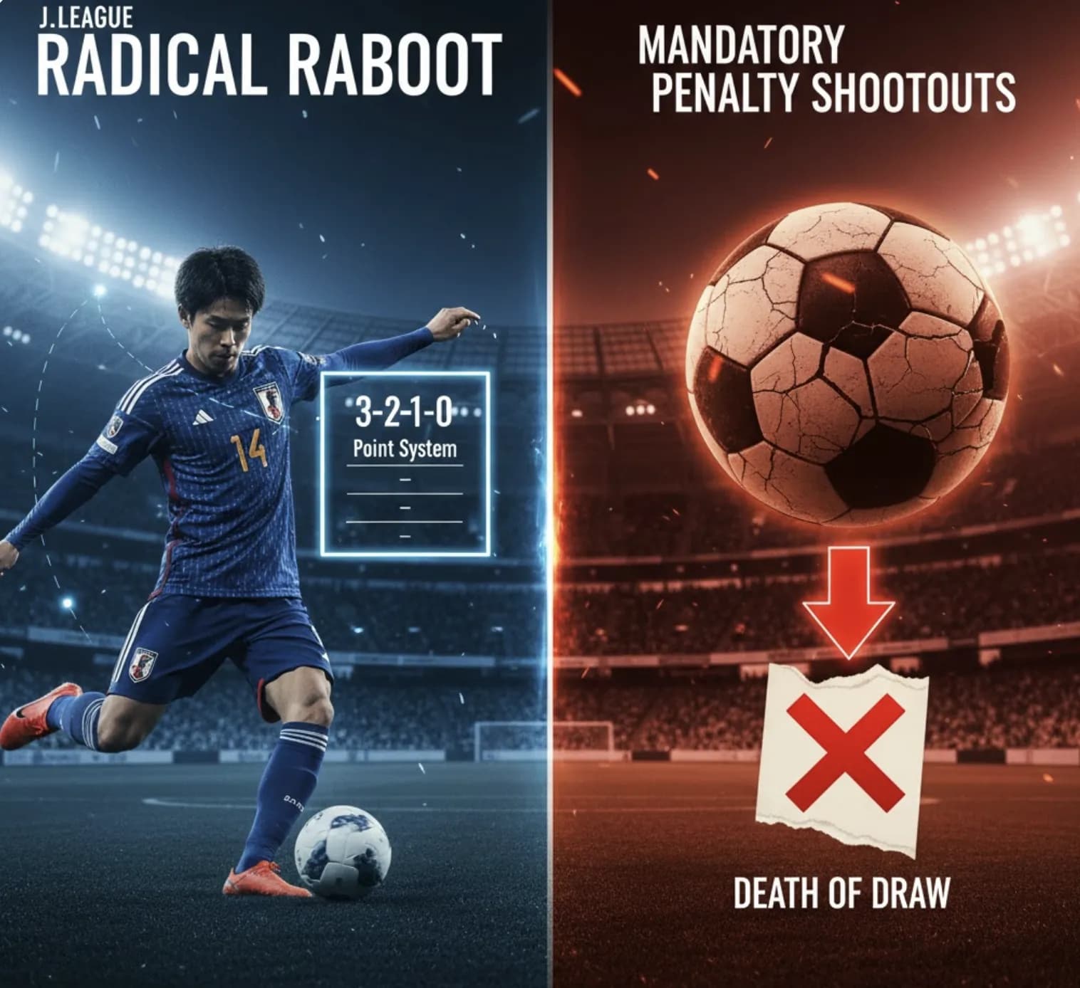 Japan’s Radical Reboot: Mandatory Penalty Shootouts and the 3-2-1-0 Era